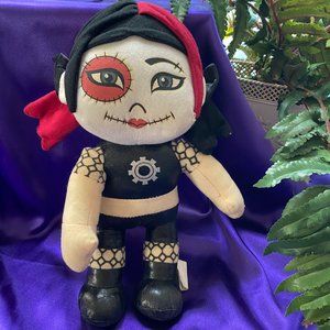 📌VOLTAIRE 2006 POCKET GOTH GOTHIC 12" DOLL STUFFED PLUSH TOY RAVEN